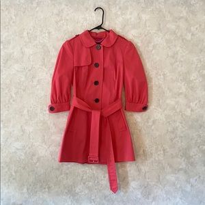 Pink Trench Coat